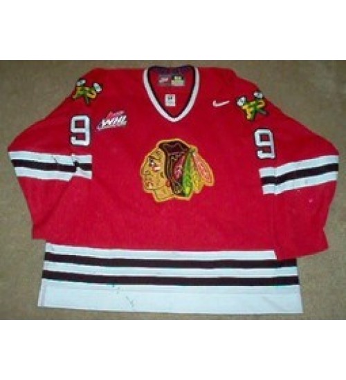 Custom WHL Portland Winterhawks 01 02 Kris Callaway Road Hockey Jersey Red